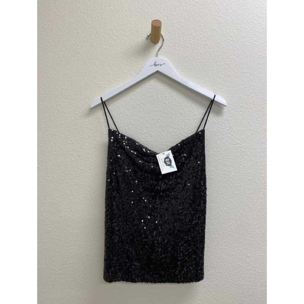 Wishlist Apparel Sparkle Top Black Size S NWT